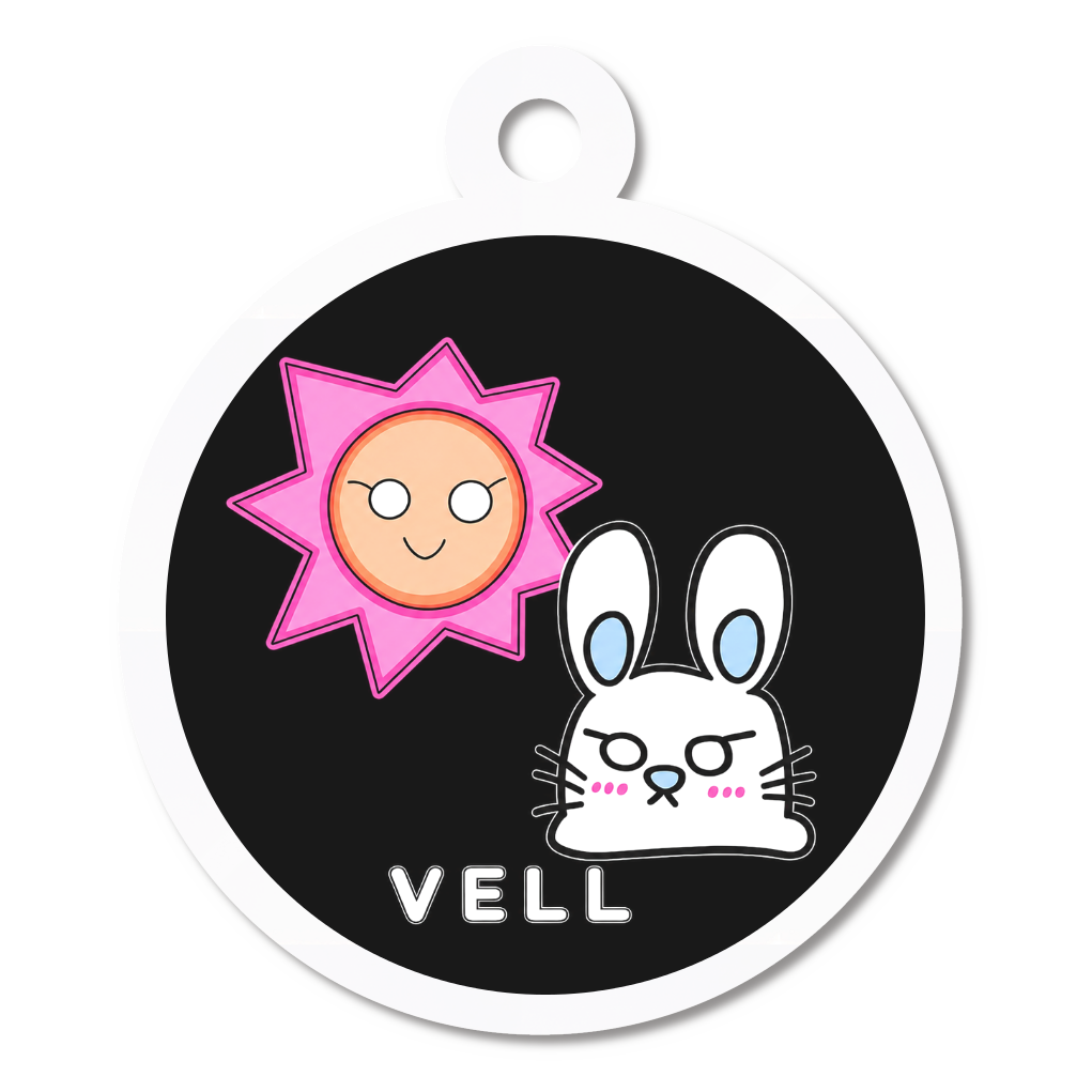 【VELL】うさべる×サンさん アクリルキーホルダー ブラック