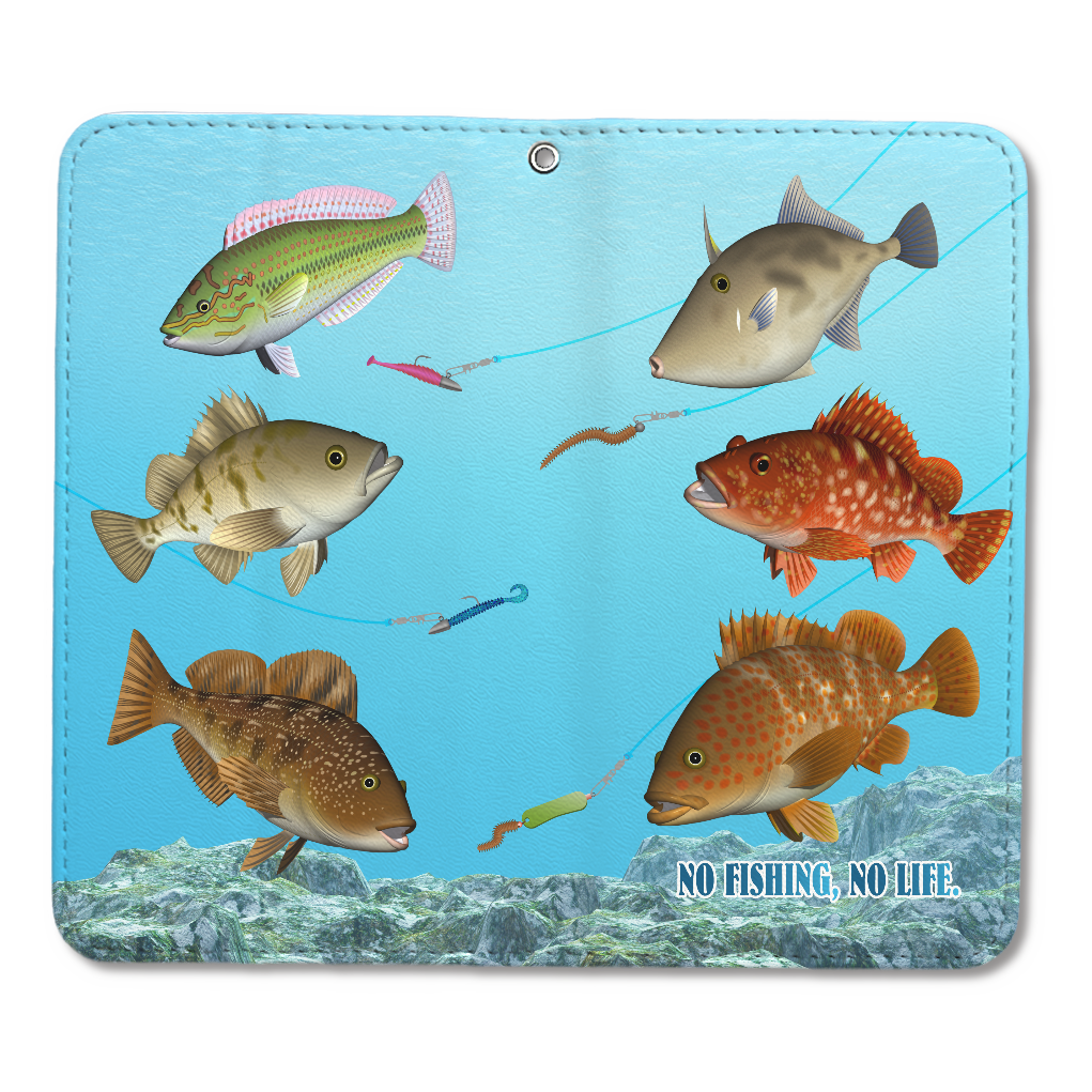 FISH_1C_L (帯なし手帳ケース LLslim)