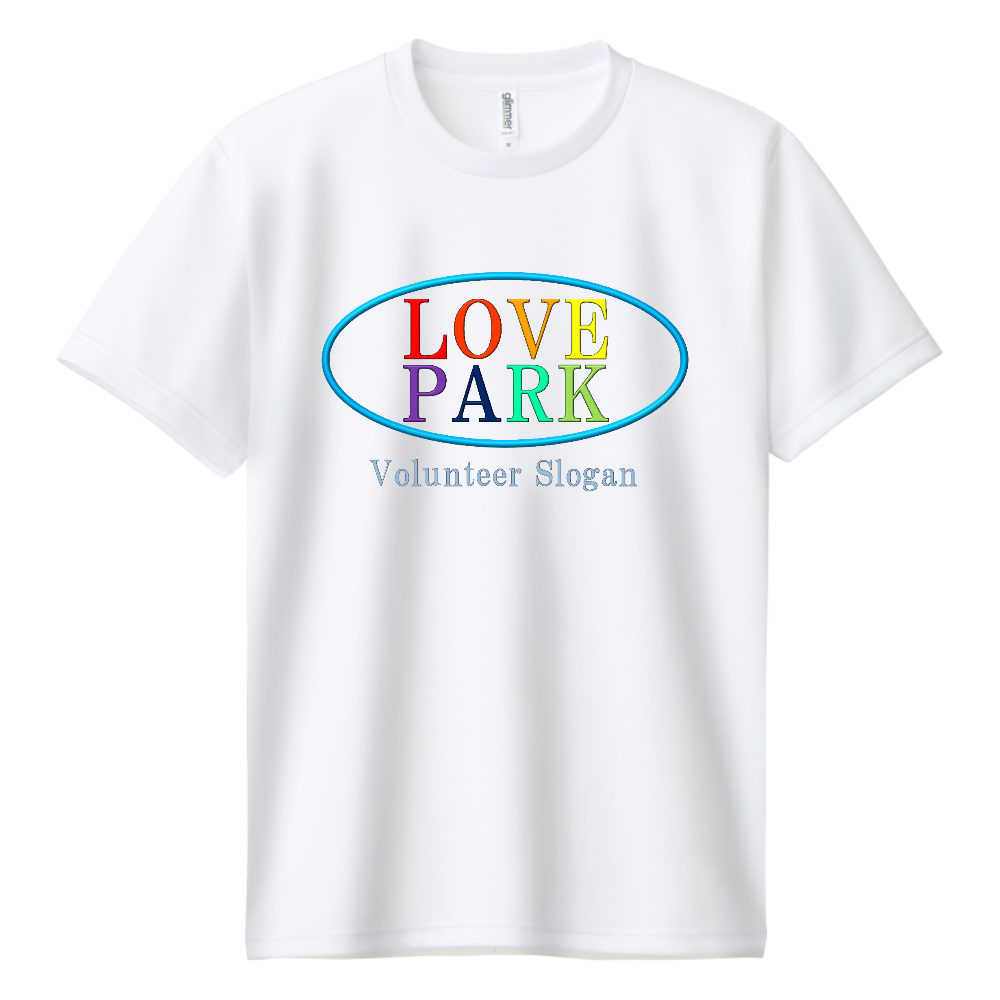 LOVE PARK 支援Tシャツ　ロゴ半袖白