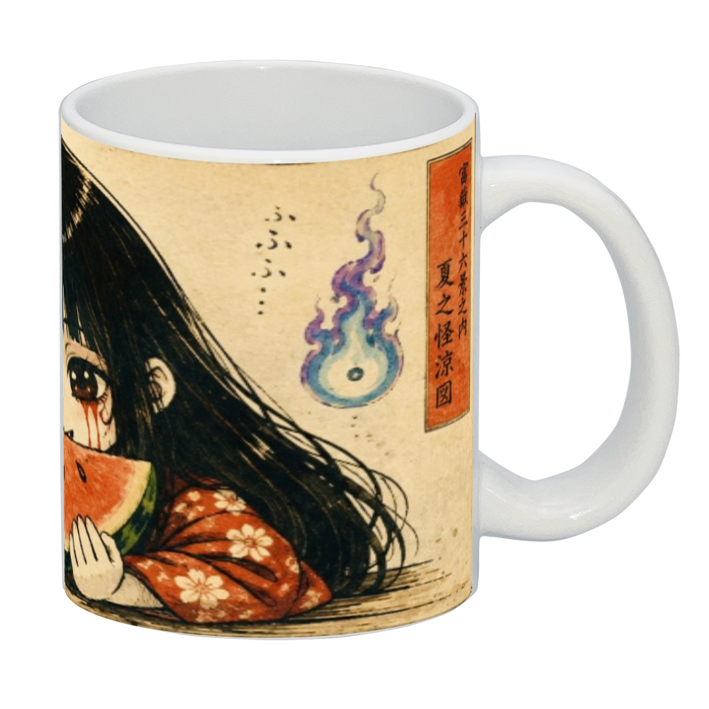 おきくどぉるマグカップ すいか
