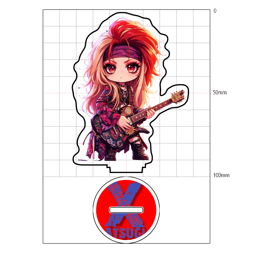 zilchさんデザインsyunアクリルスタンド