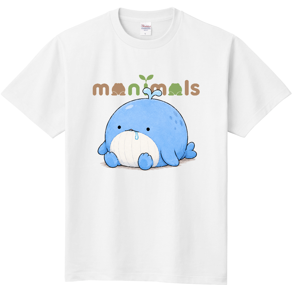まんまるくじら（なちょすの定番Tシャツ）