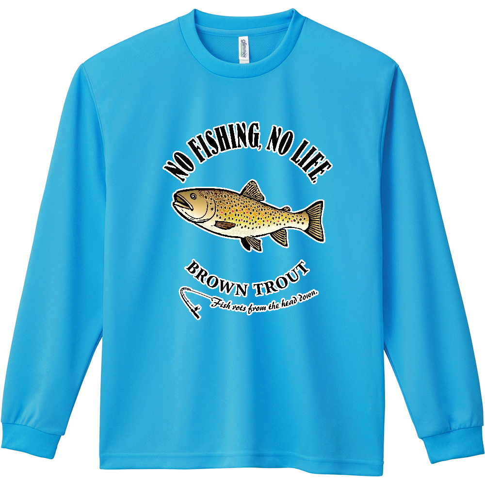 BROWN TROUT_1CW (ドライ長袖Tシャツ)