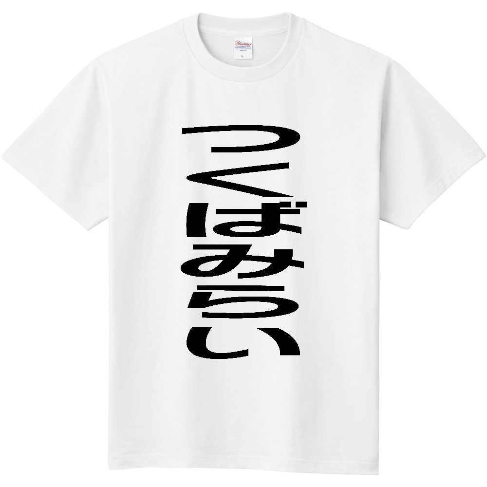 【市区町村】[茨城県] つくばみらい市 「つくばみらい」 縦書き 文字 Tシャツ