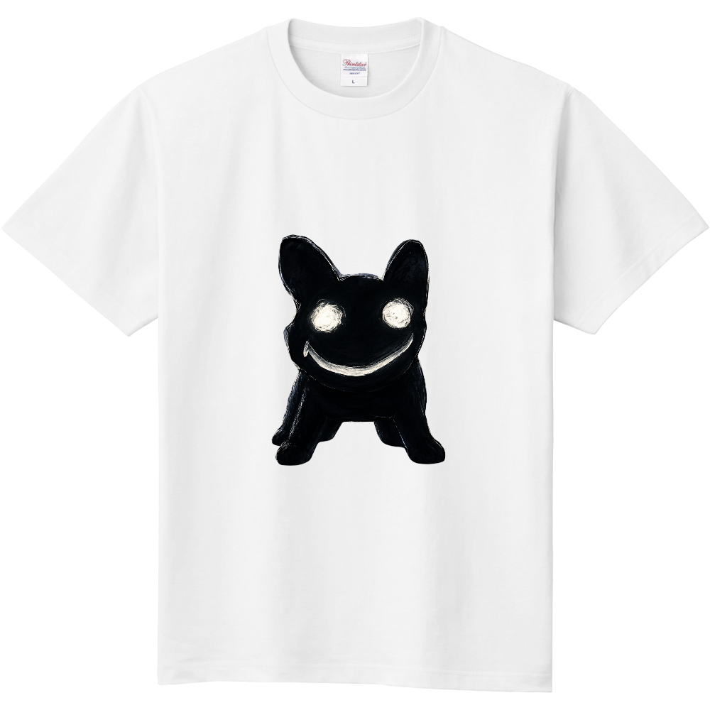 怖いけどかわいい犬Tシャツ