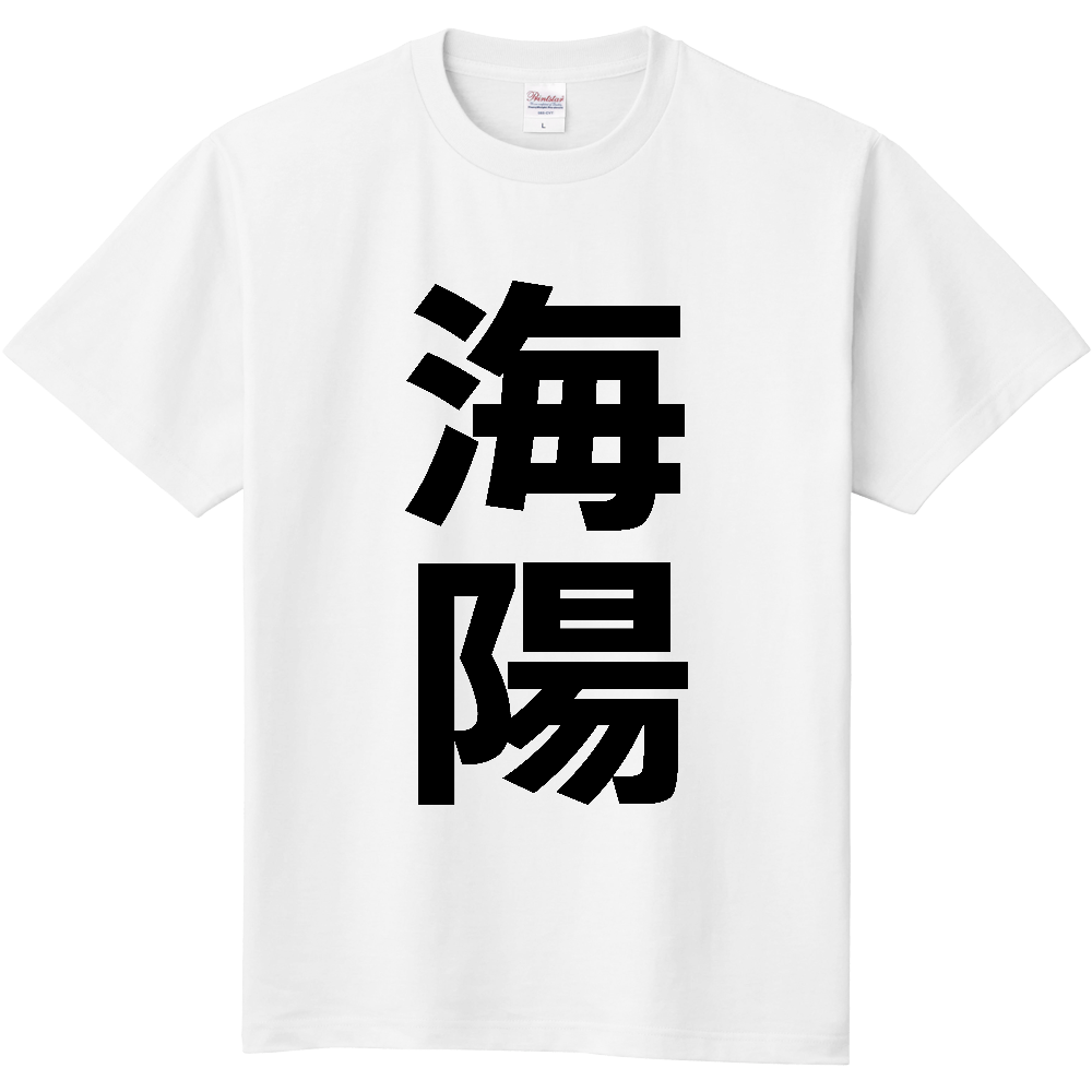 【市区町村】[徳島県] 海陽町 「海陽」 縦書き 文字 Tシャツ