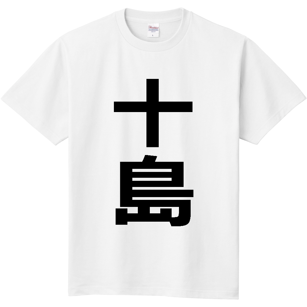 【市区町村】[鹿児島県] 十島村 「十島」 縦書き 文字 Tシャツ