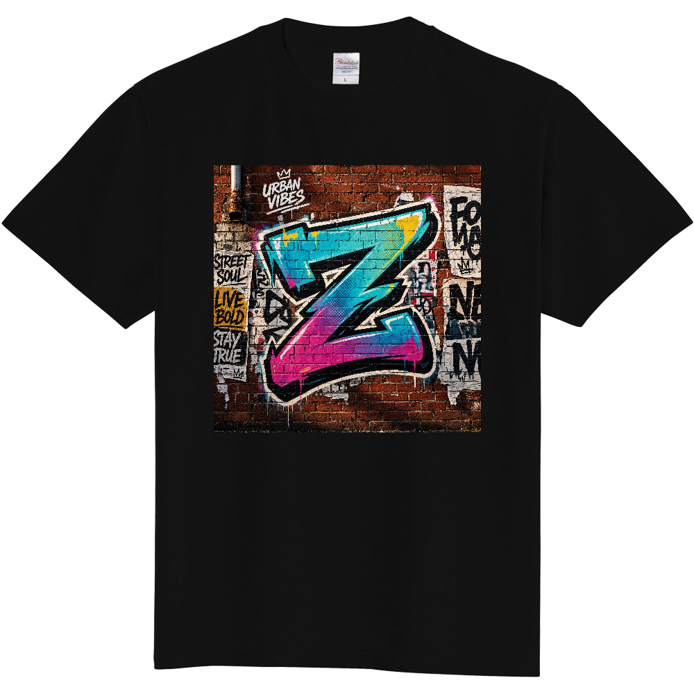 GRAFFITI Z ヒップホップ ストリートTシャツ