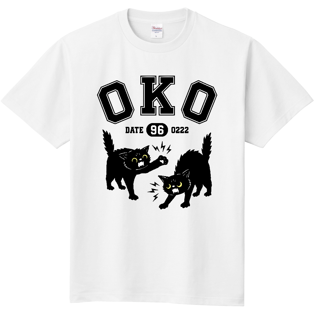 OKO おこ猫くん カレッジロゴ風