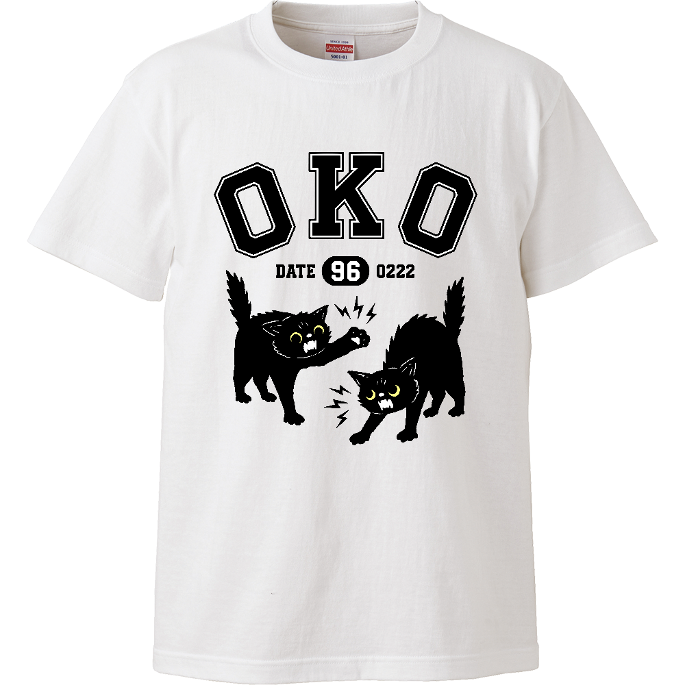 OKO おこ猫くん カレッジロゴ風