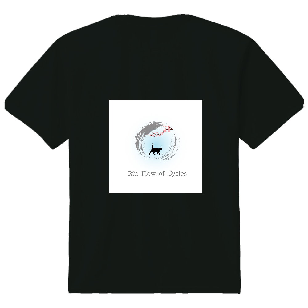 Rin_Flow_of_Cycles Tシャツ [背面プリント]