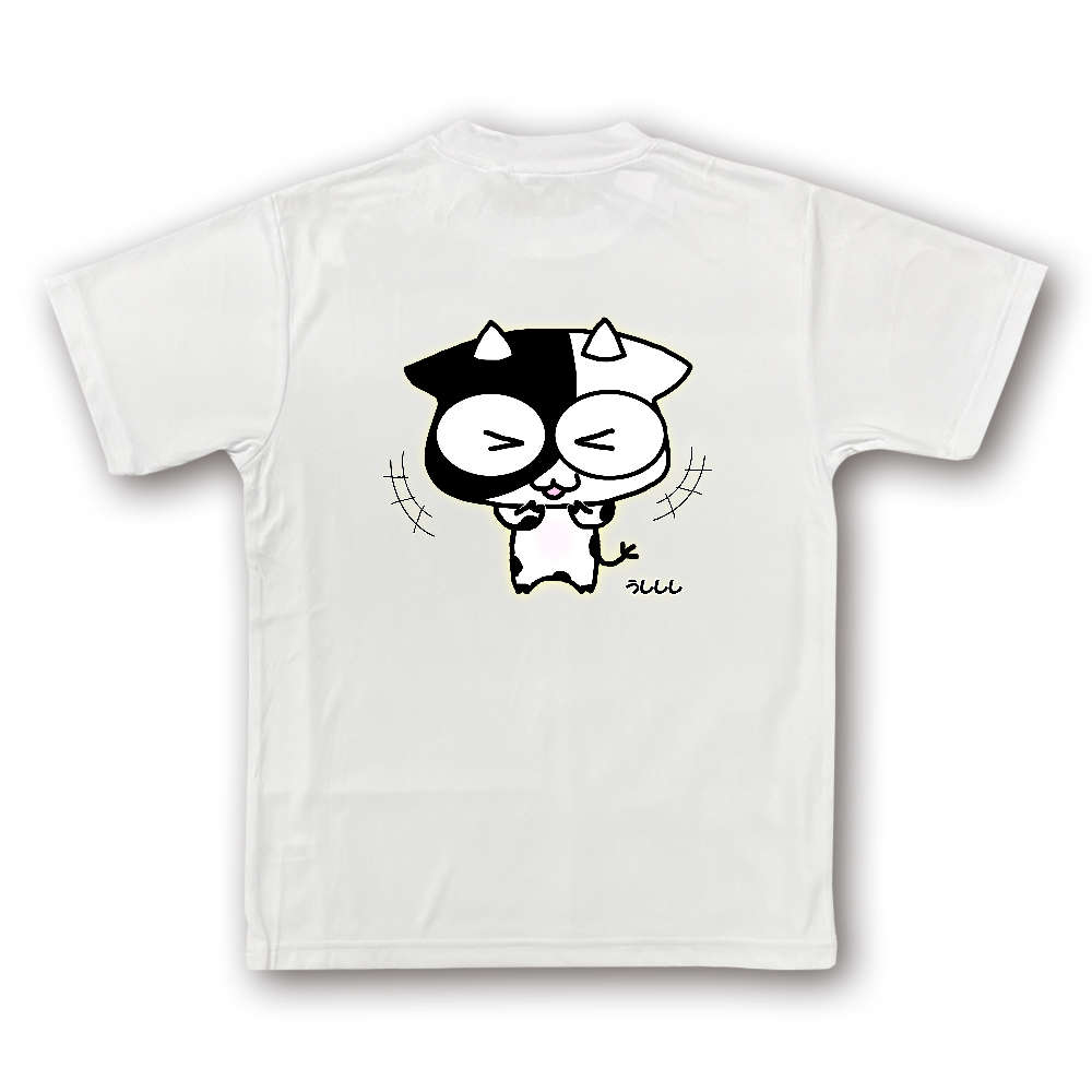わらううしくんプリンタブルドライTシャツ キッズ
