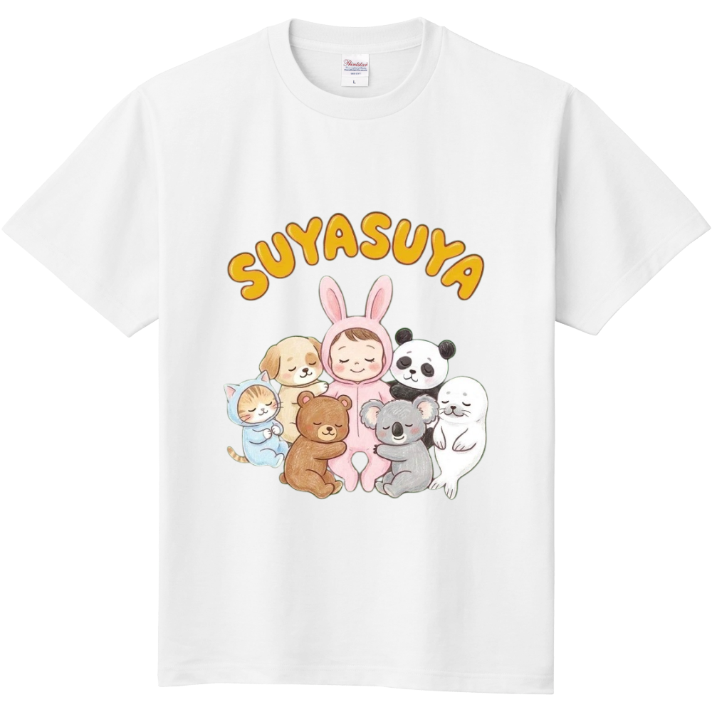 SUYASUYA(スヤスヤ)赤ちゃん・動物〜黄色文字②