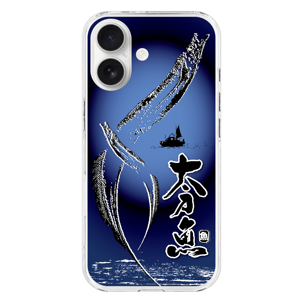 S170034 釣り『太刀魚』HD iPhone17 (透明)(ハードケース)|PLATA