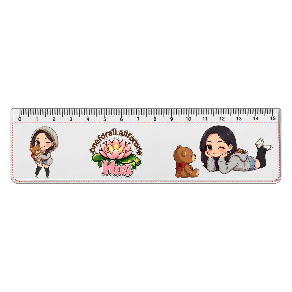 アクリルクリア定規15cm