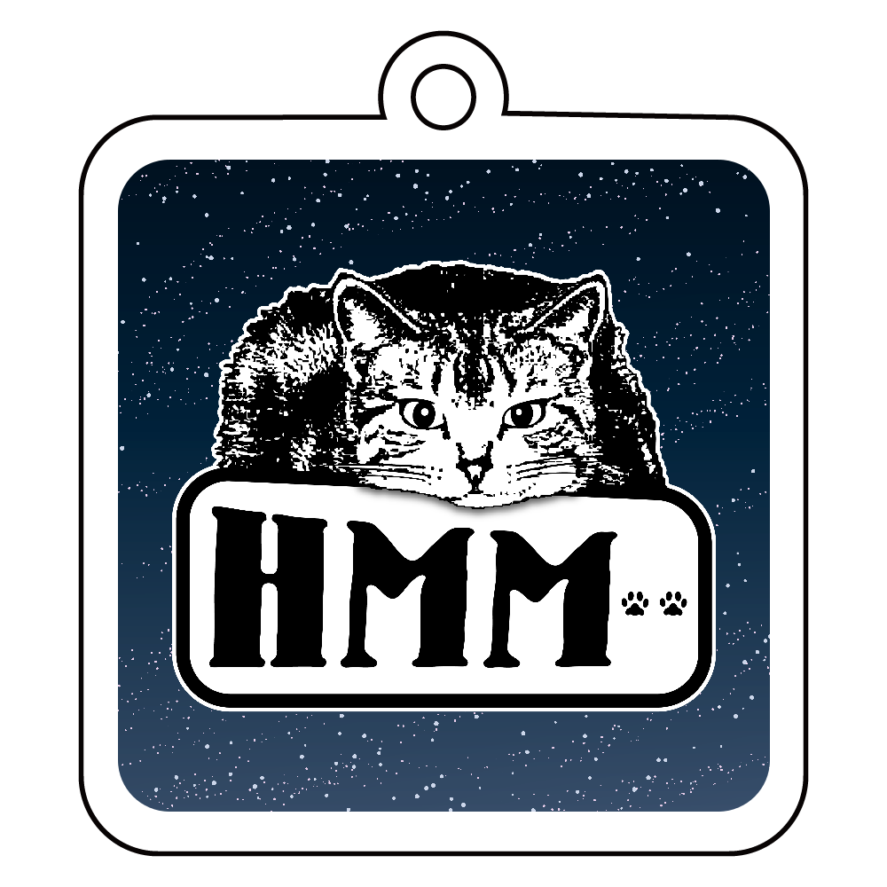 CAT_3KW (アクリルキーホルダー　四角型 6cm)