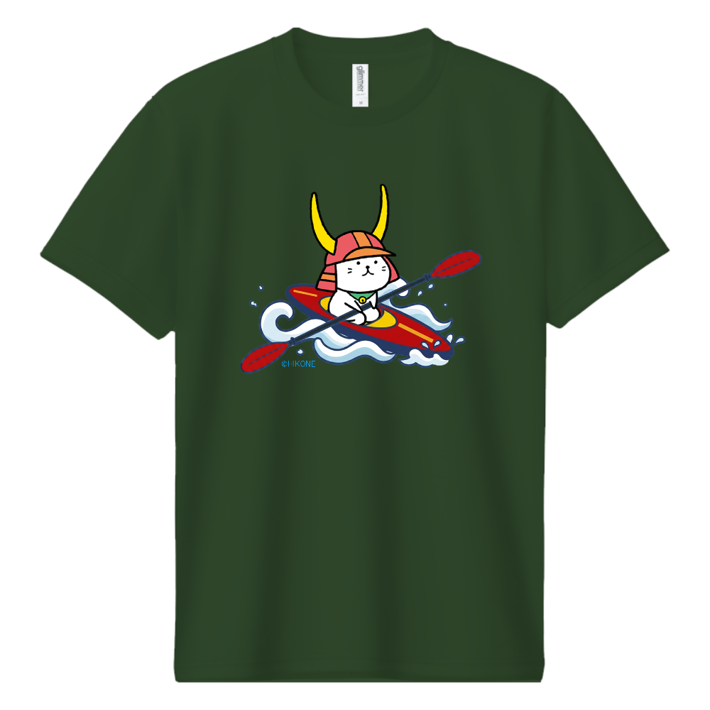 ひこにゃん×カヌー　ドライＴシャツ