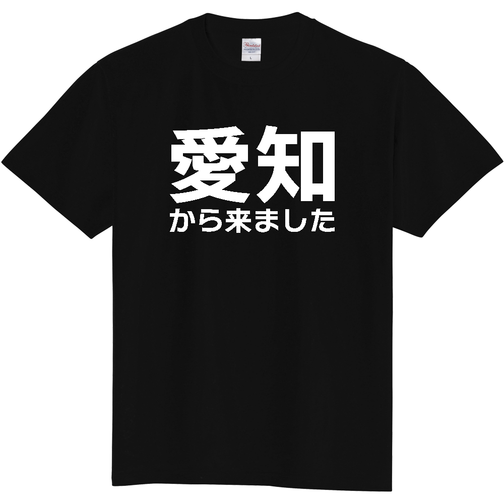 【都道府県】  「愛知から来ました」 白文字 Tシャツ [愛知県]