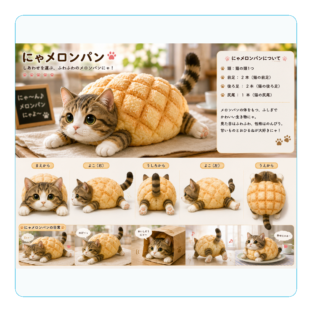 にゃメロンパン♬