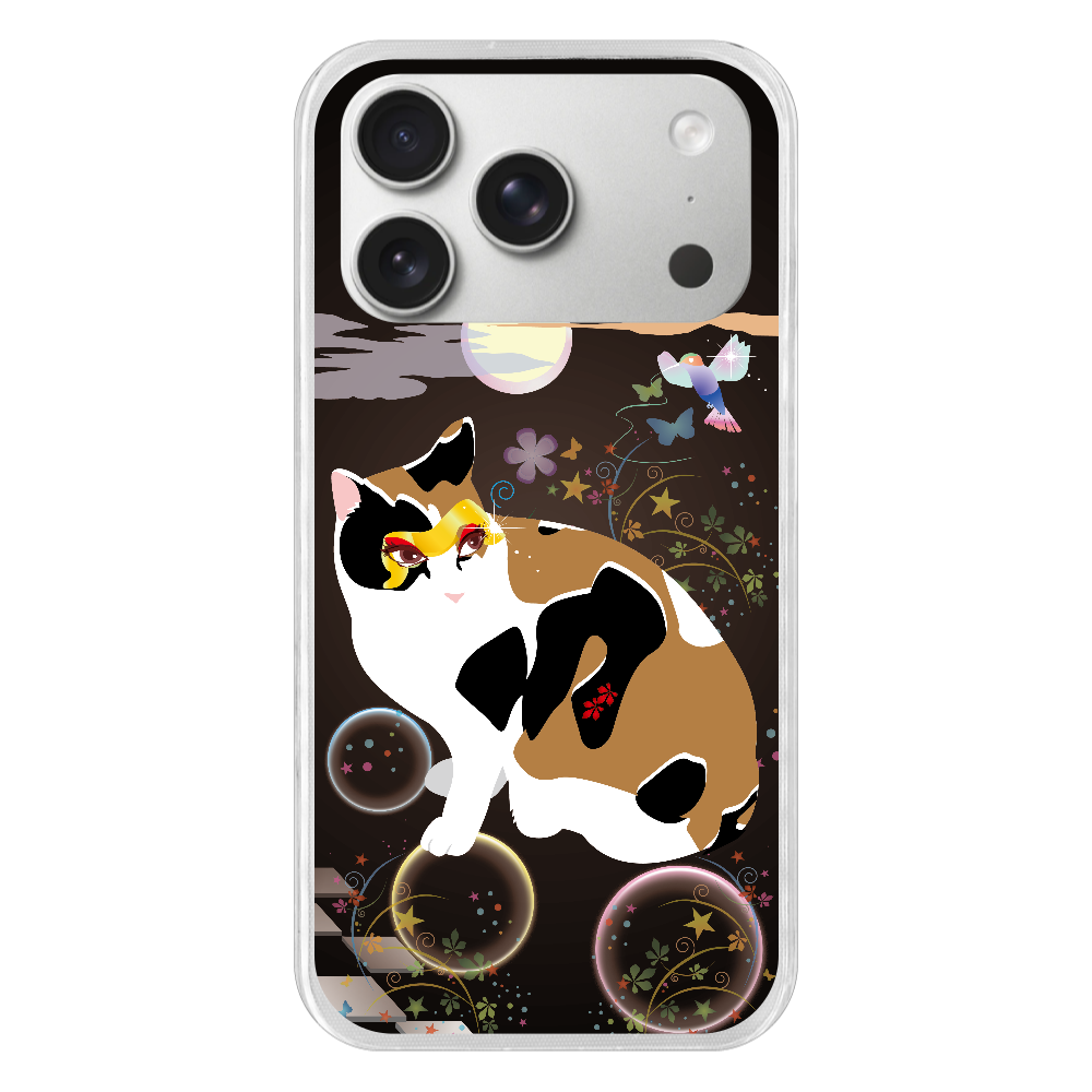 S17p044 浮世『猫』TPU iPhone17 Pro TPUケース|アングラベース