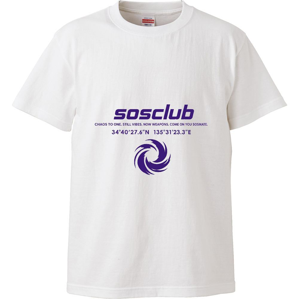 SOS CLUB STANDARD TEE/WHITE