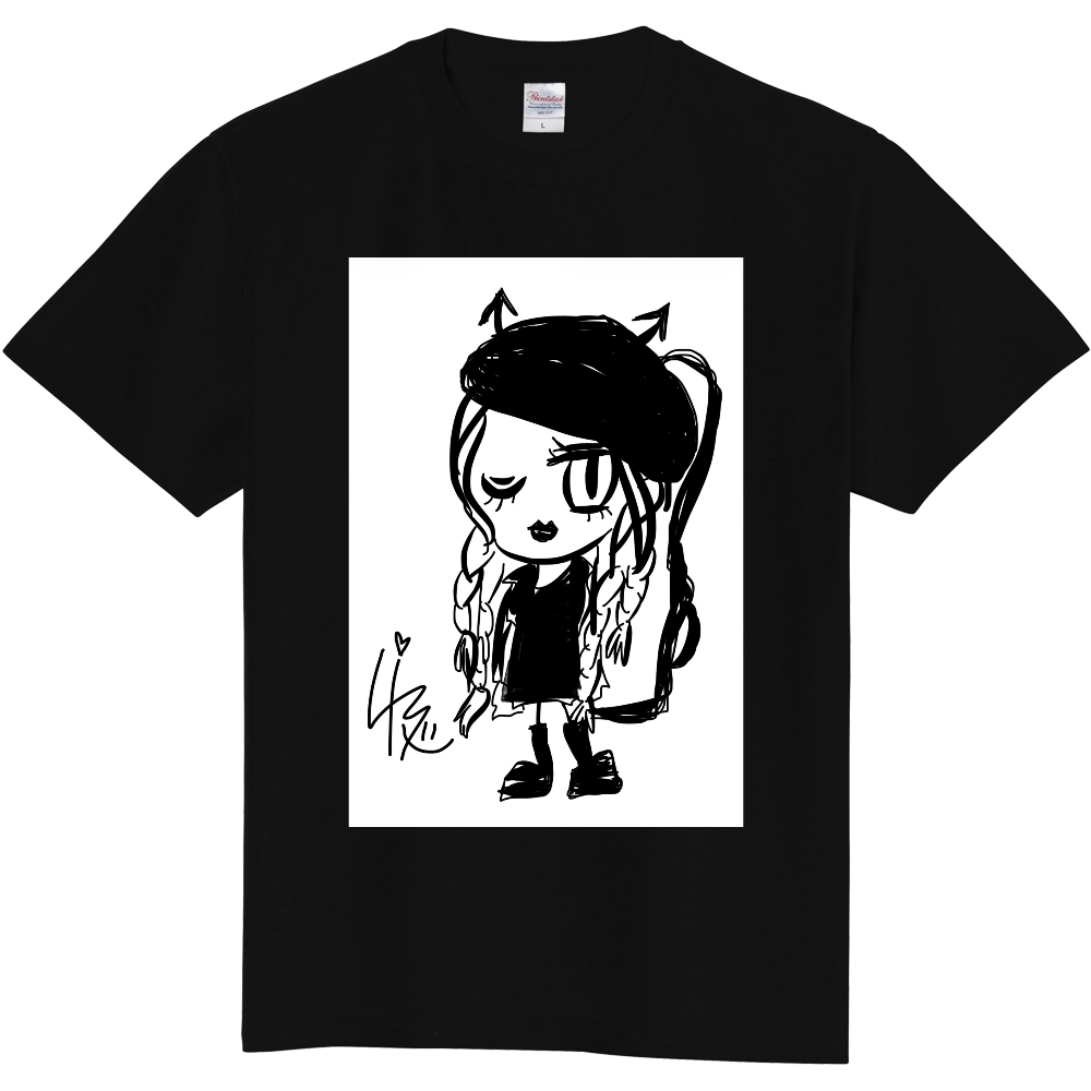 Lisa13 self portrait Tshirt devil ver 黒/チャコール
