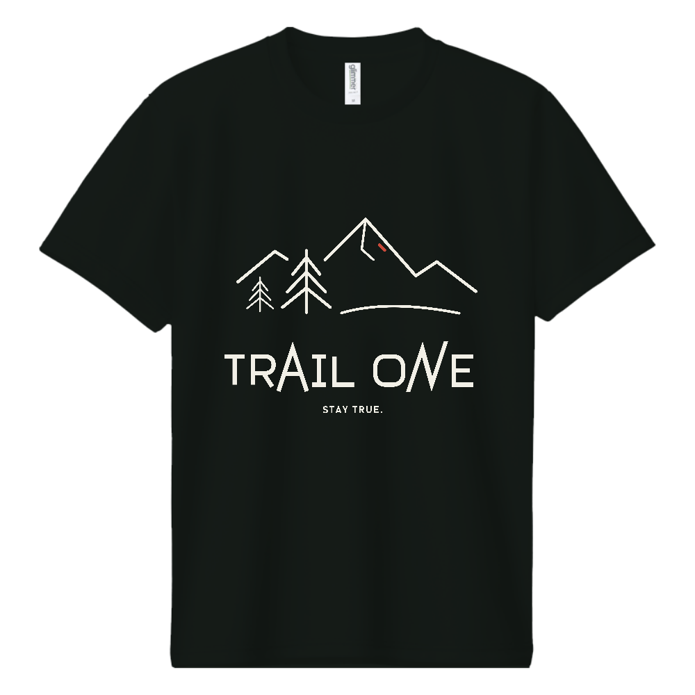 登山Tシャツ（TRAIL ONE 055-DARK）