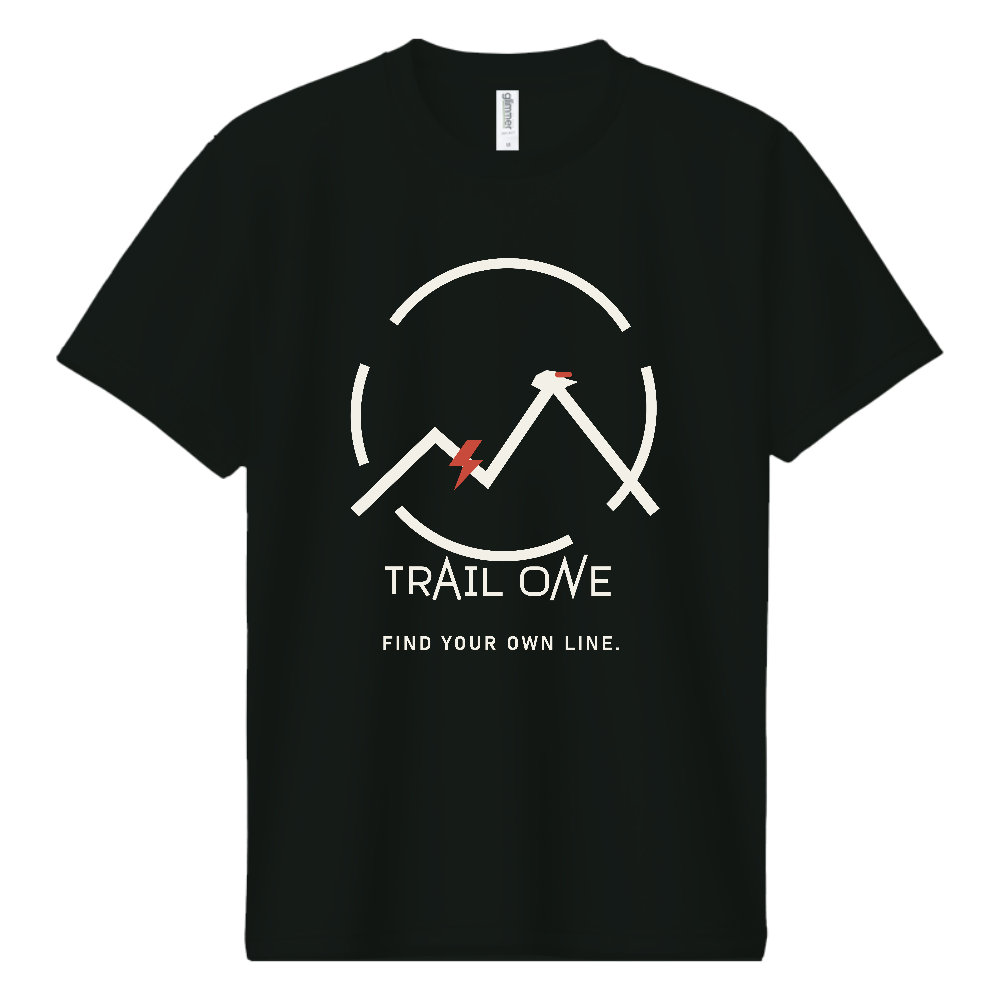 登山Tシャツ（TRAIL ONE 040-DARK）