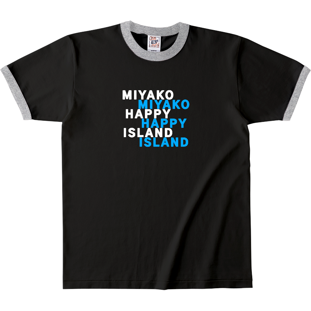 宮古島HAPPYリンガーTシャツ白
