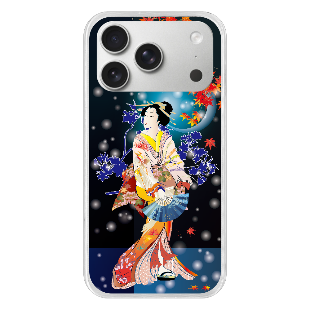 S17p056　浮世『美人』TPU iPhone17 Pro TPUケース｜アングラベース