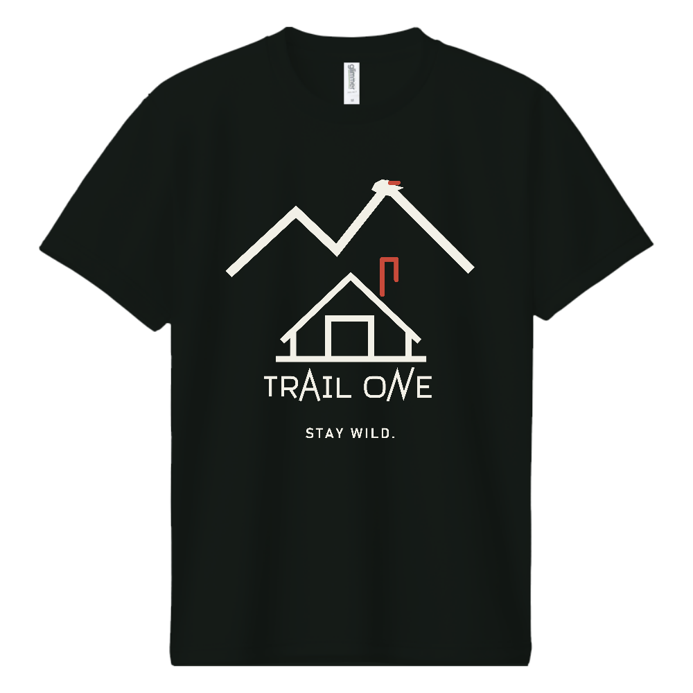 登山Tシャツ（TRAIL ONE 032-DARK）