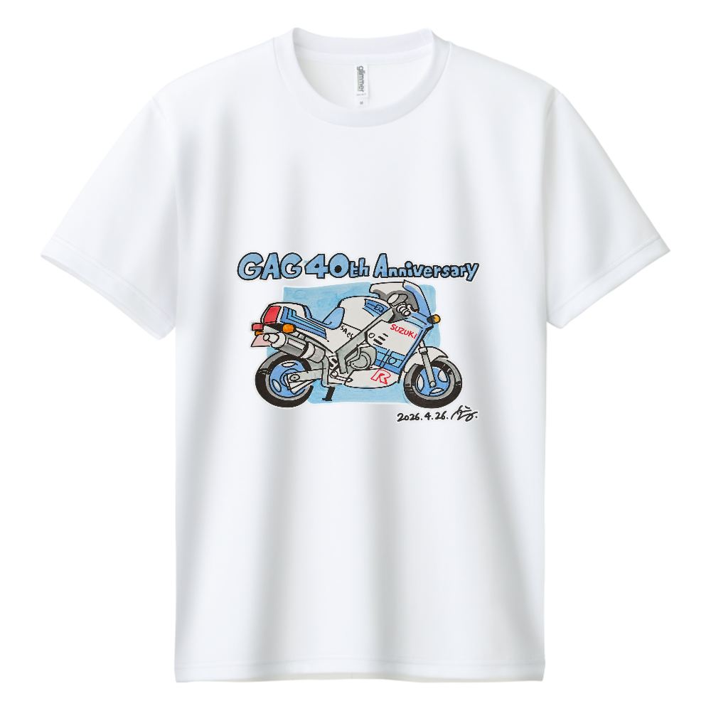 門前秋良先生画 GAG 40th Anniversary Tシャツ