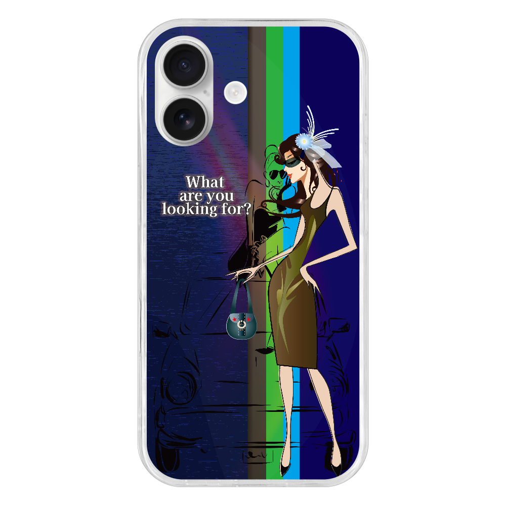 S170059 キャラ『何を』TPU iPhone17 TPUケース|アングラベース