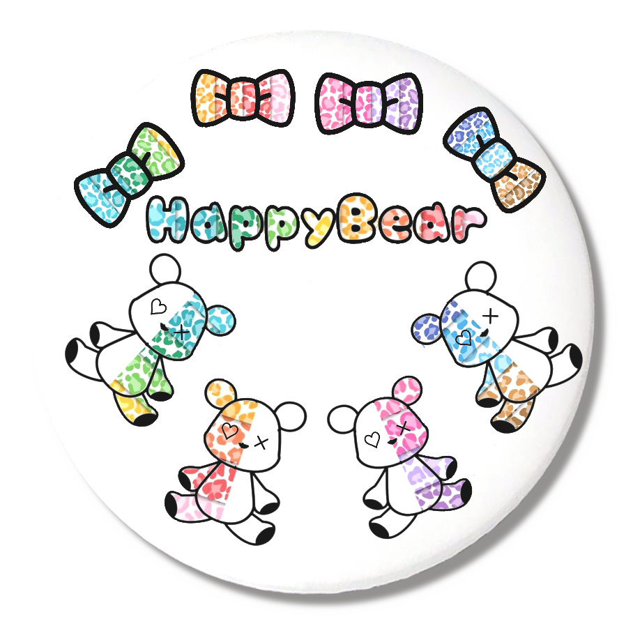 Happy♡Bear♡缶バッジ