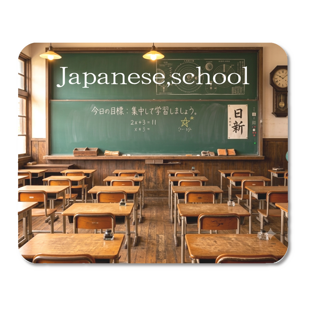 懐かしい教室マウスパッド