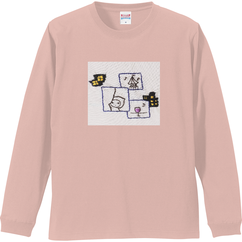 リブ付きロングスリーブTシャツセレナーデ