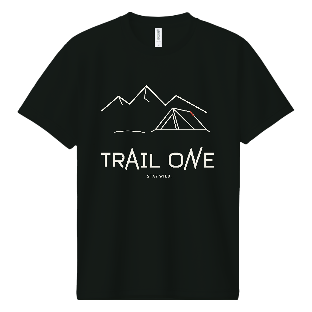 登山Tシャツ（TRAIL ONE 065-DARK）