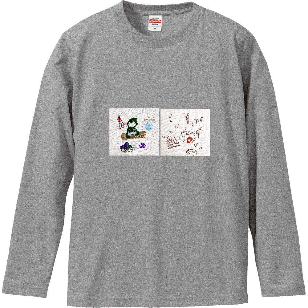 ロングスリーブTシャツ喫茶灯火のある街