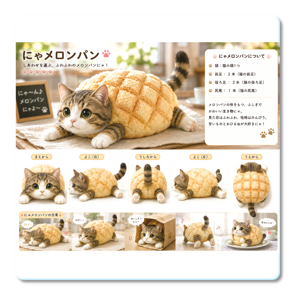 にゃメロンパン♬