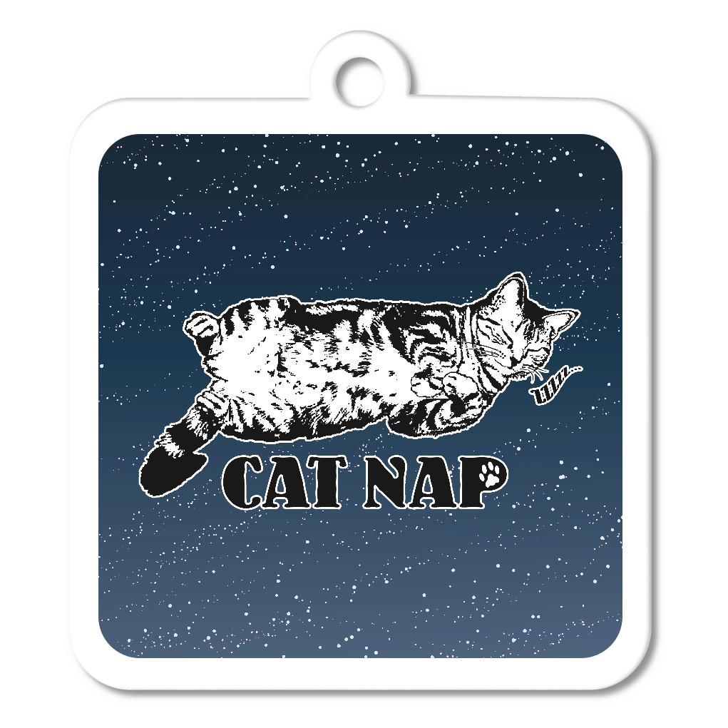 CAT_6KW (アクリルキーホルダー　四角型 6cm)