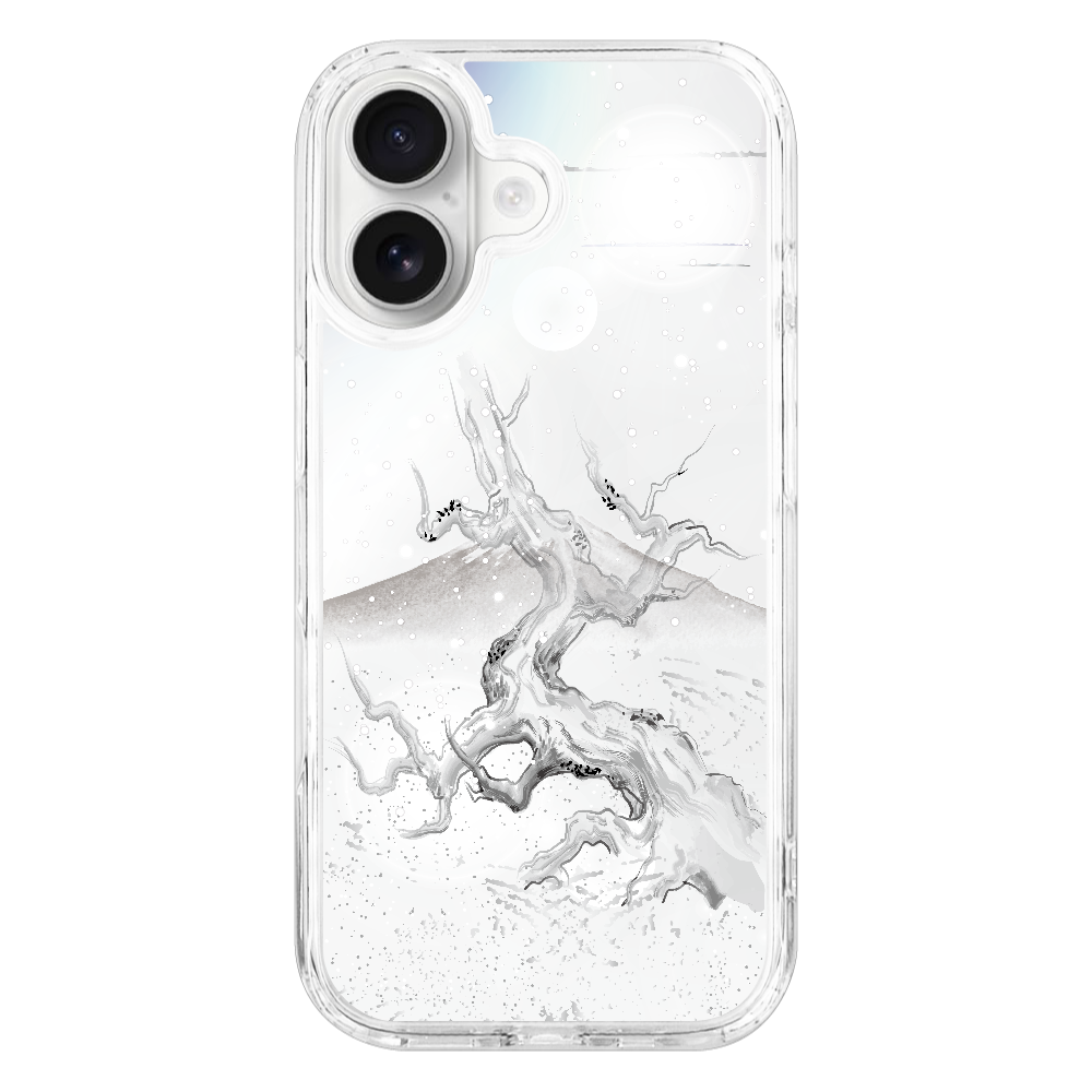 S170069　水墨画『朽木』Mag iPhone17 MagSafe対応