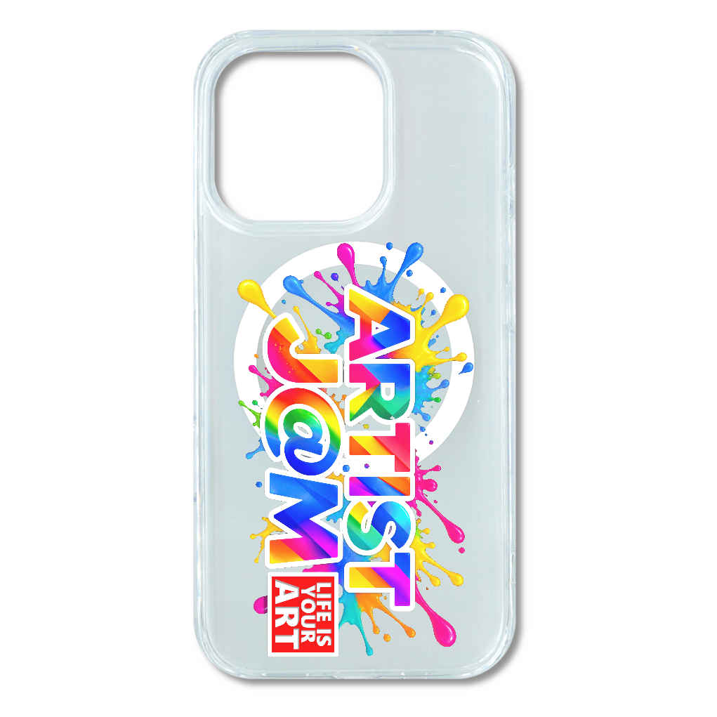 アーティストジャム スマホケース iPhone16Pro MagSafe対応 耐衝撃クリアケース （Artist J@M：デザイン16b）