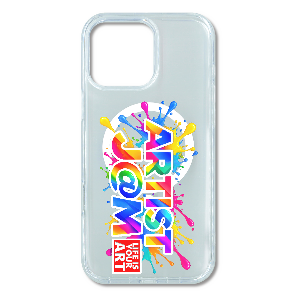 アーティストジャム スマホケース iPhone16ProMax MagSafe対応 耐衝撃クリアケース （Artist J@M：デザイン16b）