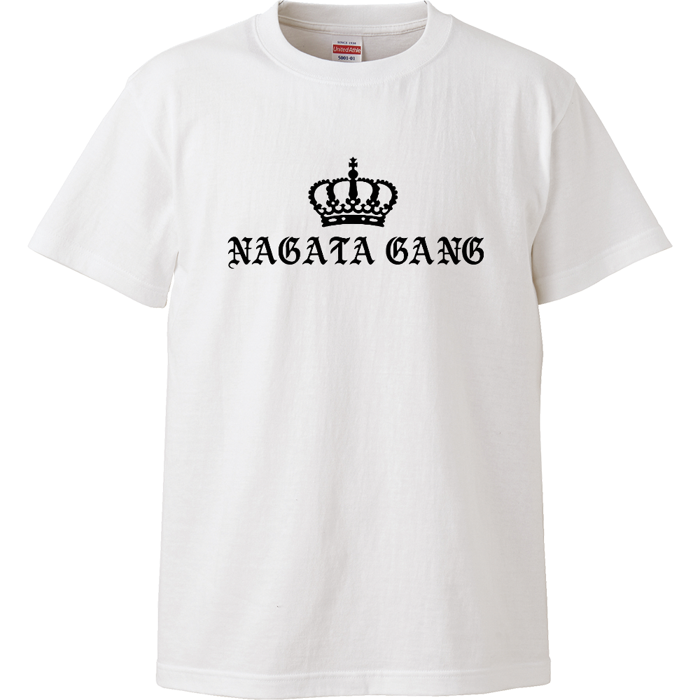 NAGATA GANG オリジナルTシャツ〈王冠ver.〉ホワイト