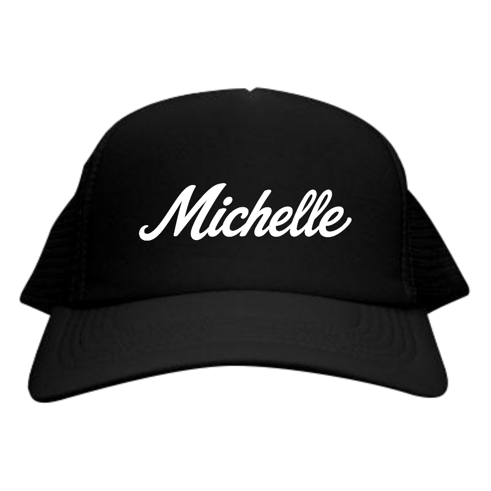 キャップ Michelle 筆記体 II 黒