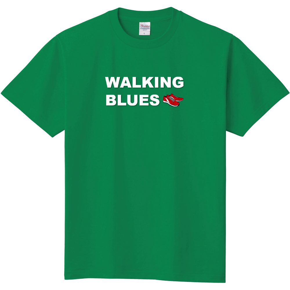 WALKING BLUES (ウォーキング・ブルース) 定番Tシャツ・グリーン