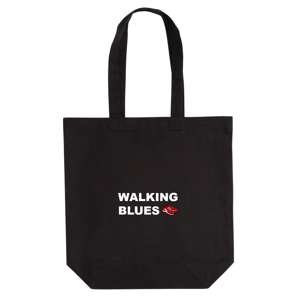 WALKING BLUES (ウォーキング・ブルース) 定番トートバッグ(M)【白プリントあり】No.2