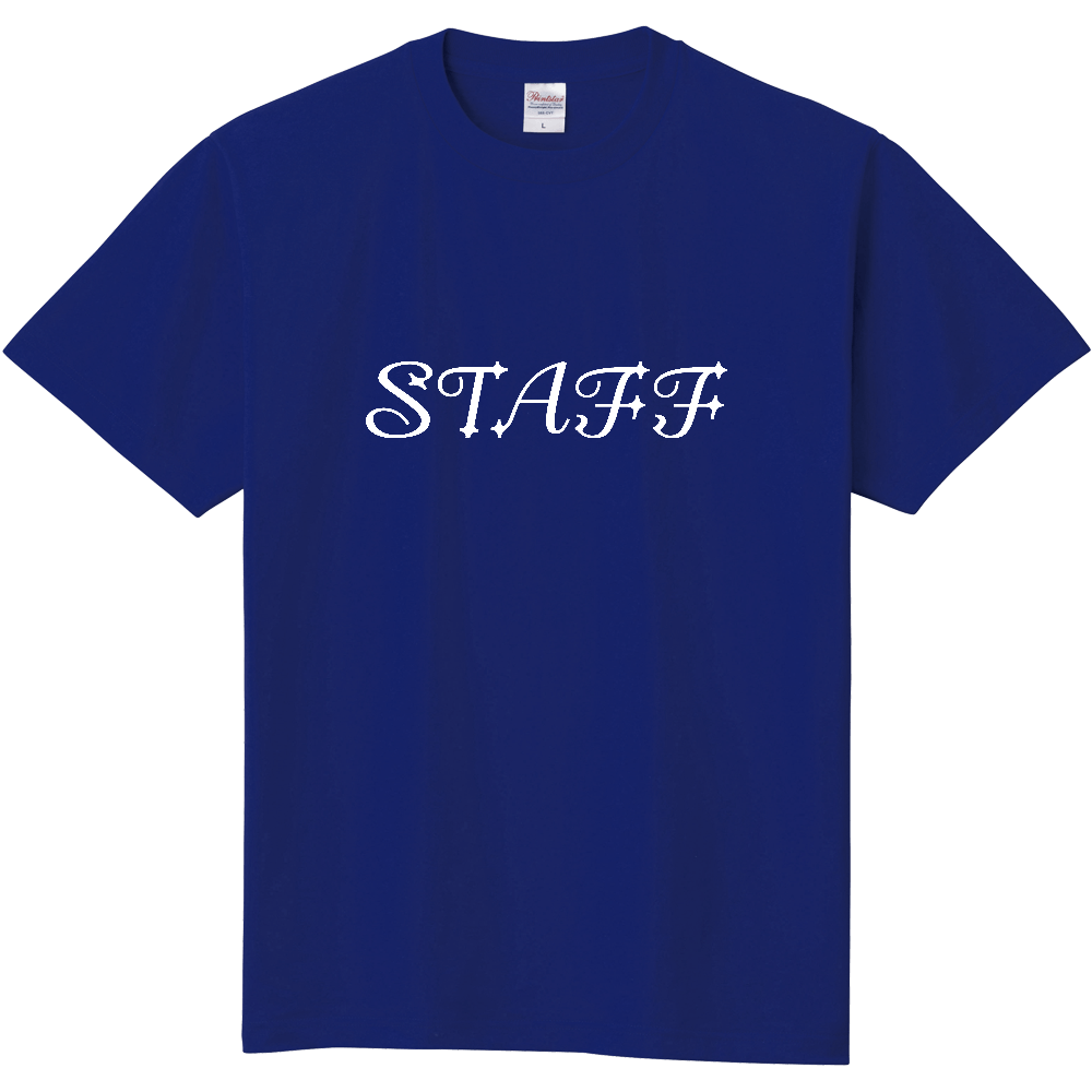 STAFF Tシャツ(デザイン書体03白文字)