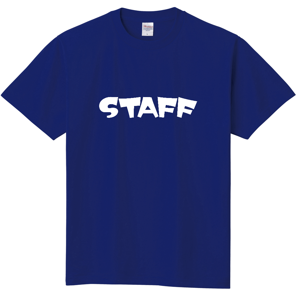 STAFF Tシャツ（デザイン書体04白文字）