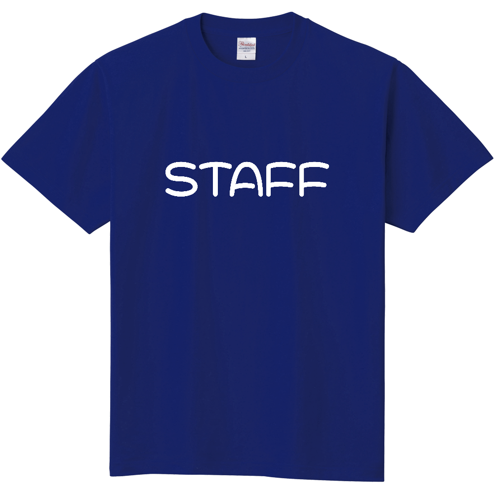 STAFF Tシャツ（デザイン書体05白文字）